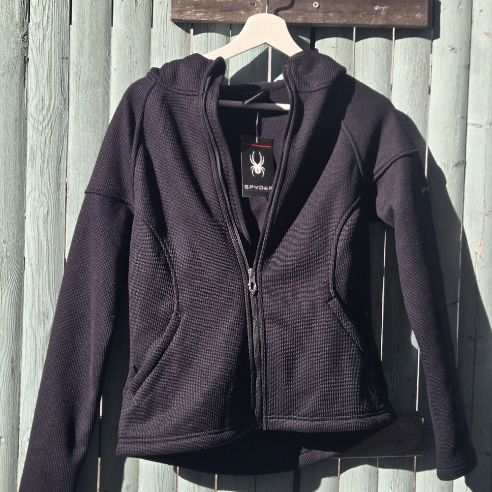 Spyder Black Full-Zip Hoodie